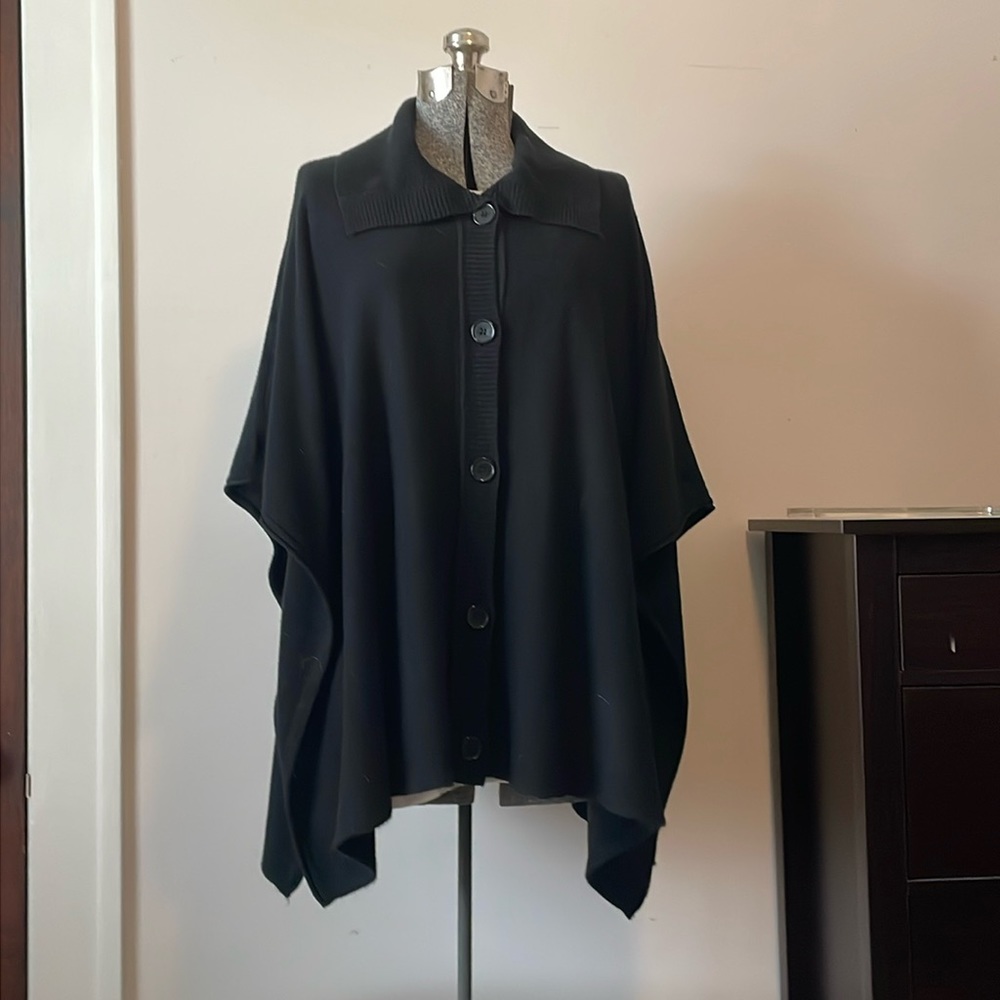 Poncho. Karen Scott. L/XL.  Purple. Excellent condition.